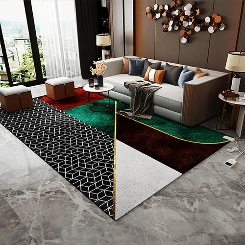 Portable Heated Floor Mat, Electric Heated Area Rug, Constant Temperature & Energy Saving, Electric Large Heating Pads & Foot Warmer for Home Office