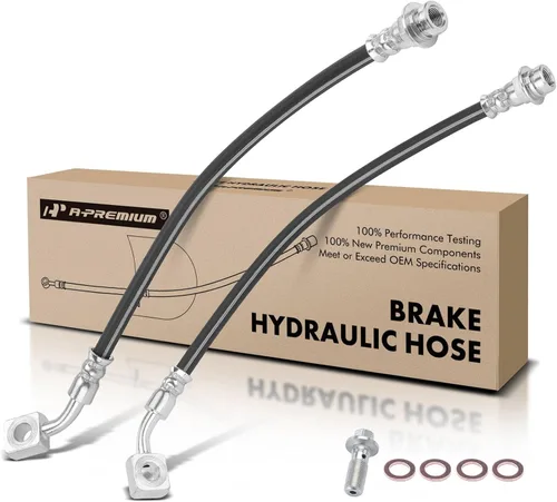 A-Premium Mangueras hidráulicas de freno delantero para conductor y pasajero compatibles con modelos seleccionados de Chevy y GMC - Colorado