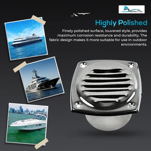 Miniatura 6 de MARINE CITY Hose Vent – 304 Grade Stainless Steel, Durable, Polished, and Easy to Install for Boats, Yachts and Caravans