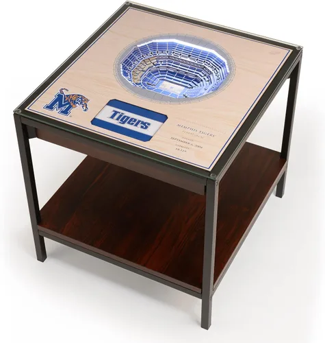 Miniatura 7 de YouTheFan NCAA - Mesa auxiliar iluminada StadiumView de 25 capas