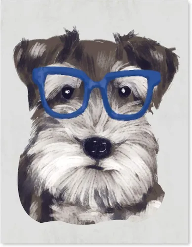 Miniatura 23 de Andaz Press Póster impreso para pared de perro, 8.5 x 11 pulgadas, Shih Tzu en lazo rosa, 1 paquete, regalo de cumpleaños de Navidad, sin marco