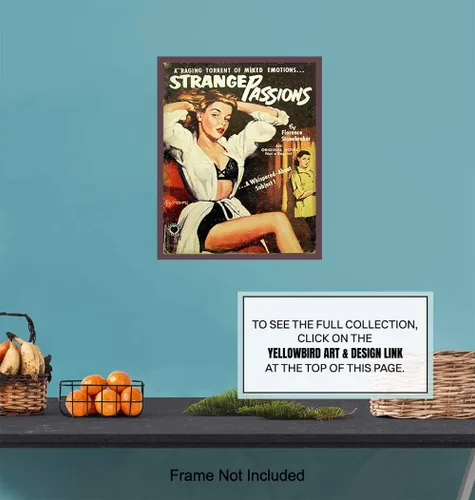 Miniatura 6 de Arte de pared de ficción lesbiana – Accesorios LGBTQ – Póster de novela romántica – Regalos lesbianas para novia, mujer, queer, gay, bi – imagen