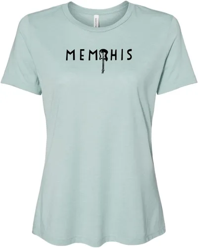 Miniatura 40 de Cute Women's Screen Printed Crew Neck Tee, Shirts With Sayings, Dusty Blue or Olive