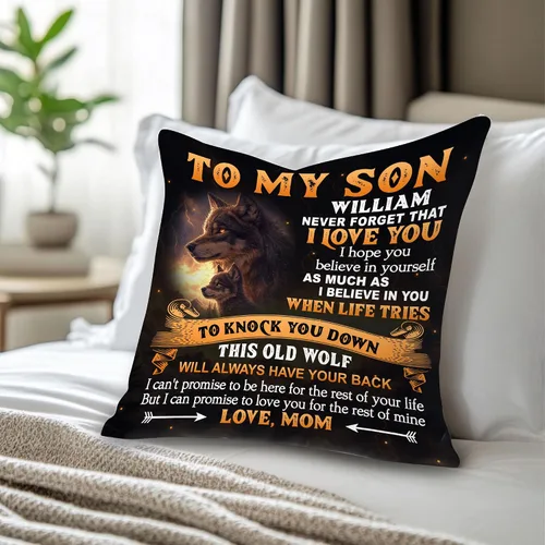 Miniatura 6 de Hyturtle Almohada personalizada para mi hijo – Regalos de mamá a hijo adulto – Regalos inspiradores en cumpleaños – Regalos de graduación