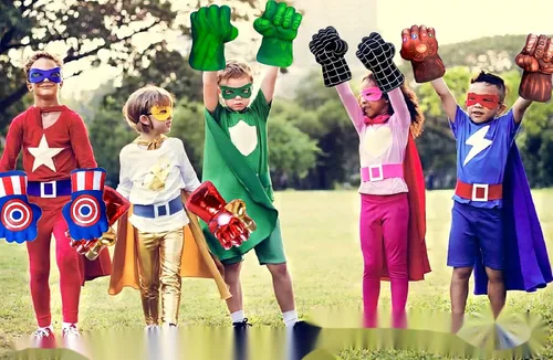 Miniatura 7 de Increíbles guantes de héroe supermanos aplastando puños cosplay disfraz de Halloween Navidad perlas marrones que brillan THA