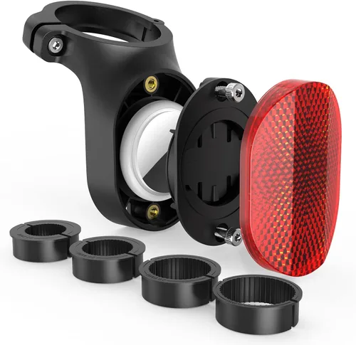 Soporte para bicicleta Airtag, soporte oculto para tija de sillín de bicicleta compatible con Apple Airtags y Garmin Varia, antirrobo Airtag GPS