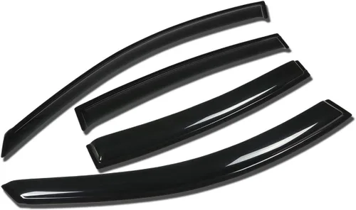 Miniatura 33 de Auto Dynasty Protectores de lluvia con cinta adhesiva compatible con Juke F15 2011-2016 4 piezas deflector de visera de ventana 12 13 14 15