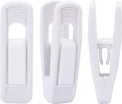Trgowaul Clips de terciopelo para colgar pantalones, clips de terciopelo, clips de dedo fuertes, perfectos para perchas finas de terciopelo (60
