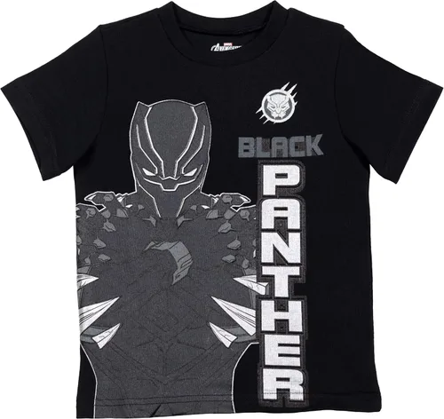 Miniatura 7 de Marvel Avengers Black Panther Captain America Iron Man Little Boys 4 Pack Graphic T-Shirts