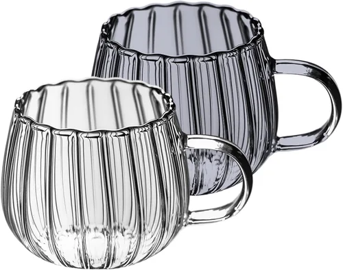 Miniatura 8 de Tazas de café de calabaza transparentes, taza de café de calabaza de cristal de Halloween, lindas tazas de café de otoño para leche, leche, expreso