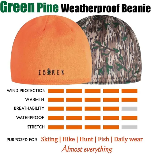 Miniatura 6 de Gorro de invierno resistente a la intemperie Gorro reversible impermeable y resistente al viento Sombrero de calavera para senderismo