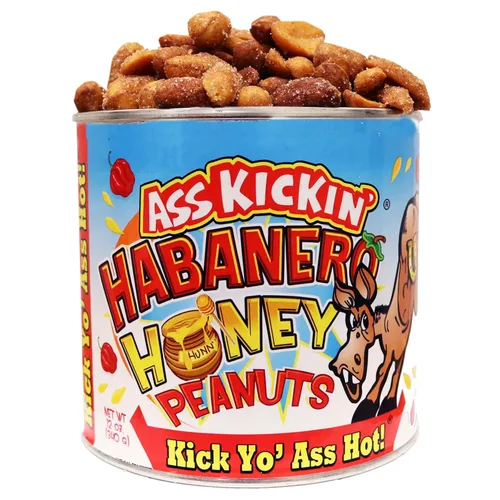Miniatura 15 de ASS KICKIN’ Cacahuetes picantes Carolina Reaper – 12oz - Regalo gourmet picante definitivo - ¡Pruébalos si te atreves!