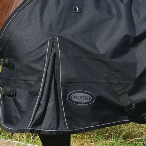 Miniatura 4 de Country Pride Glacier Rainsheet - Manta impermeable de caballo resistente al viento, carcasa exterior de Cordura 600D, forro de nailon suave