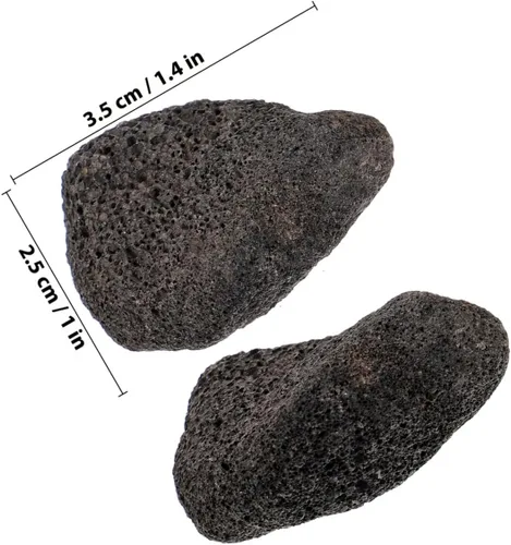 Miniatura 5 de IMIKEYA Black Stones 1 paquete de piedras naturales decorativas para paisajismo, rocas volcánicas para cuencos de fuego, hogueras, juegos de troncos