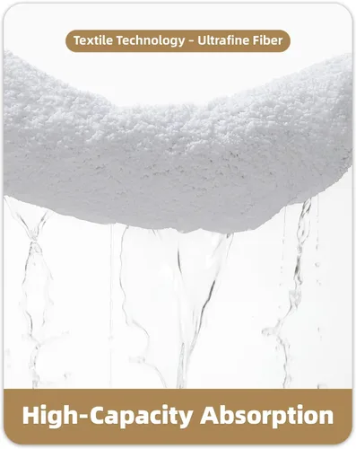 Miniatura 7 de Color&Geometry Alfombra de baño blanca, alfombra de baño antideslizante de 24 x 43 pulgadas, absorbente, suave, lavable, alfombra de baño de Todo