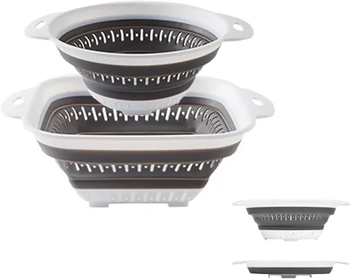 Miniatura 20 de Colador y colador plegable, coladores de silicona y coladores de alimentos, para verduras y frutas, esenciales de cocina