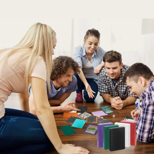 Miniatura 6 de Fundas pequeñas japonesas para tarjetas, 500 unidades, FOTEEMO Yu Gioh, fundas suaves para tarjetas que protegen tus tarjetas de intercambio de 5