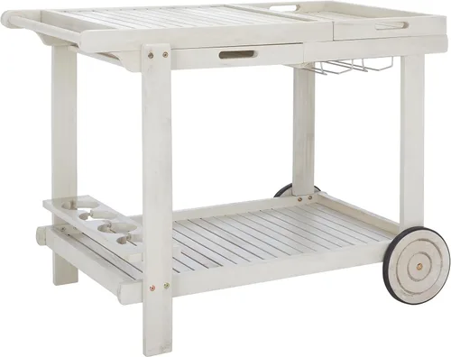 Miniatura 7 de Safavieh -Carrito de té de madera natural Orland Outdoor Collection