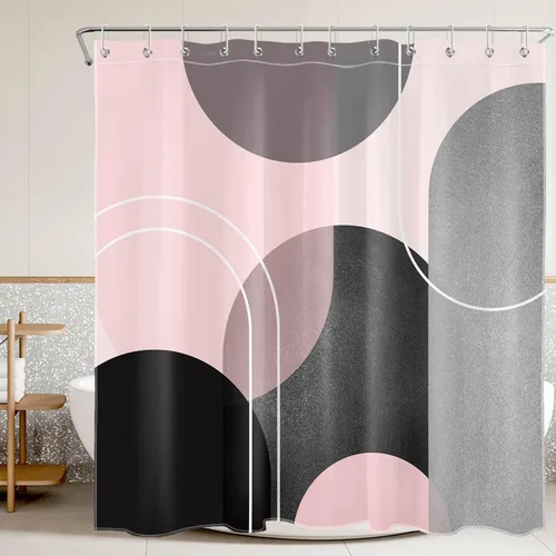 Miniatura 34 de EOBTAIN Cortina de ducha floral zen, lirio de agua blanca, mariposa y piedra zen gris, cortinas de ducha para baño, plantas, naturaleza, espiritual