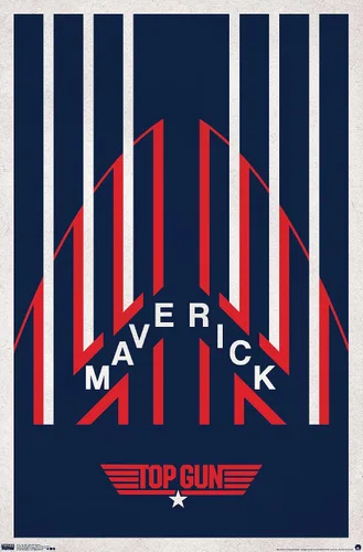 Miniatura 9 de Trends International Top Gun - Póster de pared de casco Maverick, 14.725 x 22.375 pulgadas, versión enmarcada de madera de granero