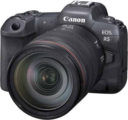 Miniatura 5 de Kit de cámara sin espejo Canon EOS R5 RF24-105mm F4 L is USM, cámara híbrida de fotograma completo, video 8K, sensor CMOS de 45 megapíxeles