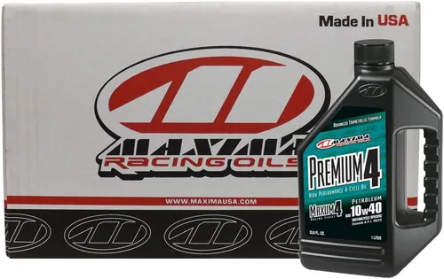 Miniatura 5 de Maxima Racing Oils 34901-2PK Premium4 10W40 Aceite para motor de motocicleta 1L Botella, 2-Pack