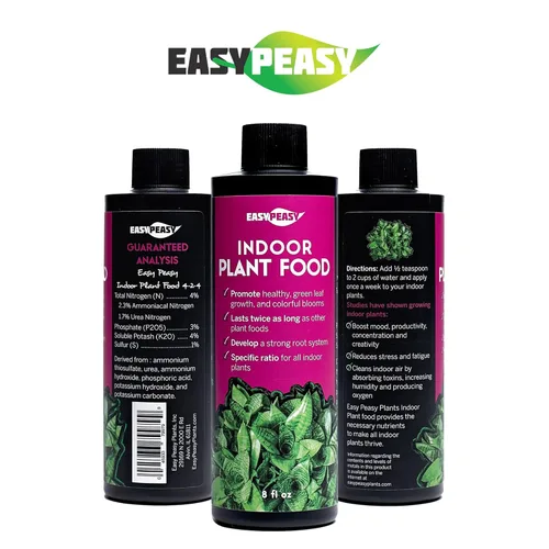 Miniatura 2 de Alimento líquido multiusos para plantas de interior Fertilizante nutritivo 4-3-4 para plantas en macetas de interior Formulado específicamente
