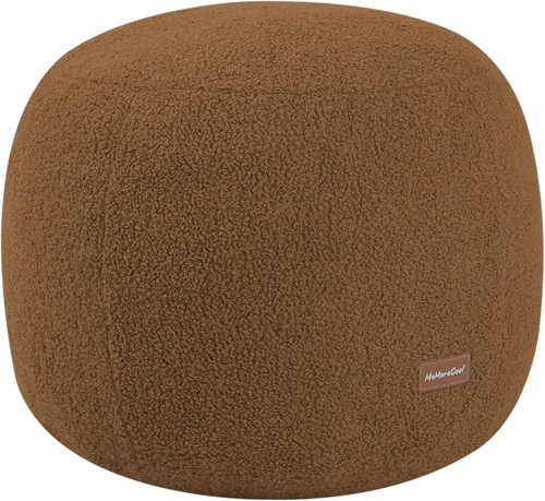 Miniatura 30 de MeMoreCool Puf Otomano Redondo Relleno Reposapiés, Puf de Piso Reposapiés con Relleno de Trozos de Espuma Suave, Otomano Redondo Pequeño Reposapiés