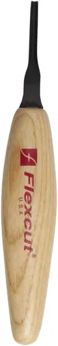 Miniatura 7 de Flexcut Herramientas de tallado de madera Herramienta de micro separación 45 grados 0.118 in Hoja de acero de alto carbono 1095 afilada