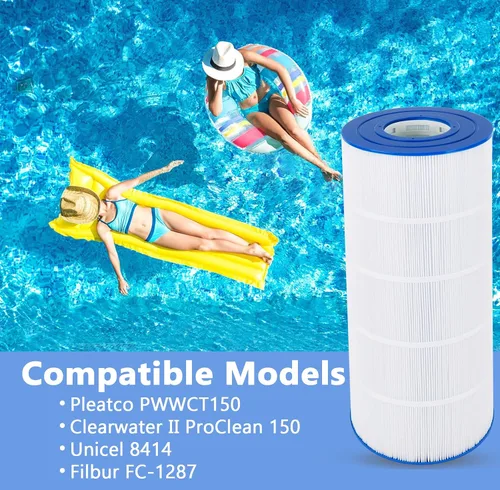 Miniatura 3 de PELLUCID Filtro de piscina compatible con Jandy CS150, Hayward X-Stream CC1500, CCX1500RE, PJANCS150, 817-0150, R0462300, C-8414, C-8317, FC-1287