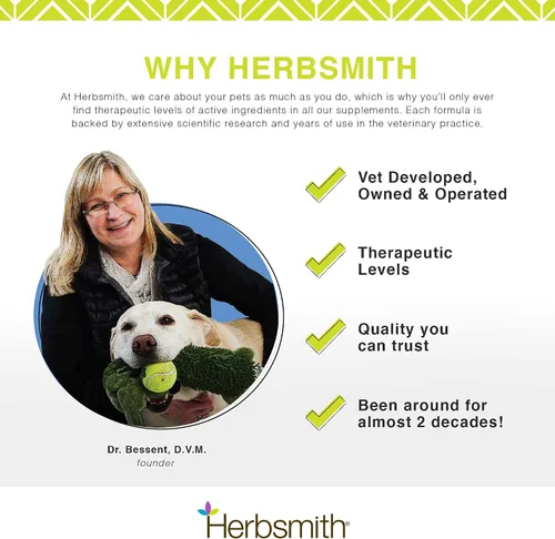 Miniatura 8 de Herbsmith Olmo resbaladizo orgánico - Ayuda digestiva para perros y gatos - Alivio del estreñimiento y la diarrea para perros y gatos - Ayuda