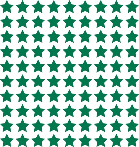Miniatura 82 de LiteMark Durable Stars, calcomanía roja brillante de 5.5 pulgadas, uso en hormigón liso, azulejos, vidrio, paquete de 8 estrellas Rojo