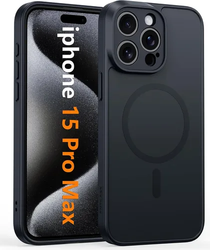 Miniatura 676 de FNTCASE Funda para iPhone 13 Pro-Max: Fundas magnéticas transparentes compatibles con Magsafe Slim anti amarillamiento protección contra caídas