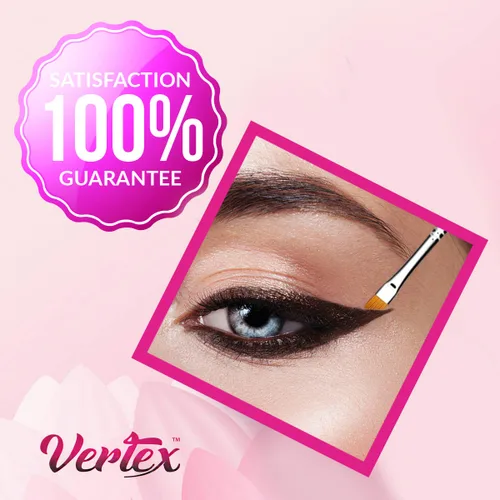 Miniatura 7 de Juego de brochas delineadoras de ojos en ángulo fino – para aplicador de delineador de gel líquido, plantillas dobladas, lápiz fino, sacapuntas