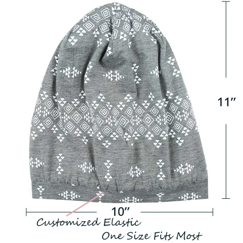 Miniatura 22 de Alnorm - Gorro con forro de satén y suave banda elástica para hombres y mujeres, talla única Se ajusta a la mayoría