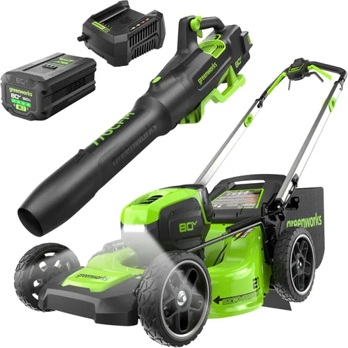 Miniatura 18 de Greenworks Cortacésped inalámbrico sin escobillas de 80 V y 21 pulgadas (autopropulsado) (más de 75 herramientas compatibles), batería de 4.0 Ah