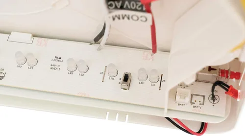 Miniatura 5 de Lithonia Lighting Basics - Señal de salida LED / luz de emergencia, señal de salida conmutable rojo/verde y luces de emergencia para negocios