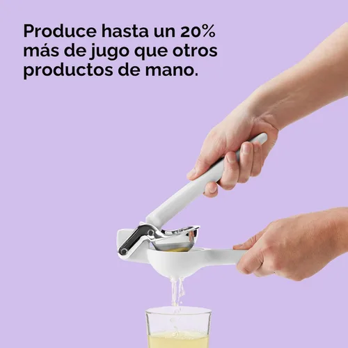 Miniatura 3 de Chef'n FreshForce - Exprimidor de limón y cítricos, prensa manual con potencia de doble engranaje para una máxima extracción de jugo, duradero