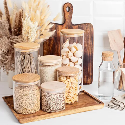 Miniatura 7 de PATIKIL Tapas para tarros de conservas de madera de boca regular, tapas de frascos de bola, tapas de madera con sello de silicona hermético, tapas