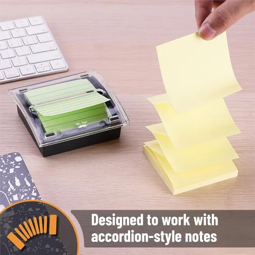 Miniatura 2 de Mr. Pen - Dispensador de notas adhesivas emergente, 3" x 3", negro, dispensador de notas adhesivas, soporte para notas adhesivas para escritorio
