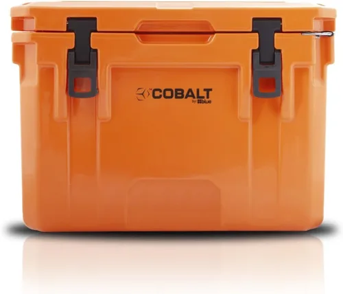 Miniatura 9 de Cobalt - Enfriador de hielo de 25 cuartos de galón moldeado por roto; gran baúl para hielo hasta 3 días