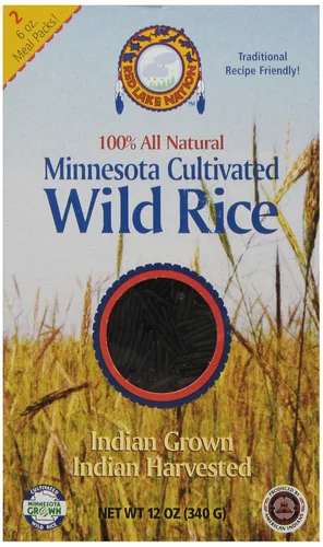 Miniatura 5 de Red Lake Nation Arroz silvestre cultivado de Minnesota 100% natural, 5 libras