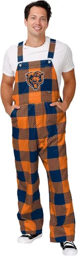 Miniatura 19 de FOCO NFL mens Nfl Team Logo Plaid Bib Overalls