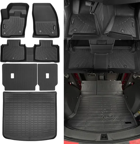 Miniatura 11 de Alfombrillas de piso Naibeve para Ford Edge 2015 2016 2017 2018 2019 2020 2021 2022 2023 2024 2025 - Ajuste personalizado para todo clima