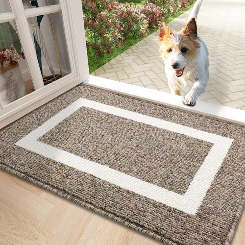 Miniatura 12 de OLANLY Alfombra para Puerta Interior, 59x20, Tapete de Entrada Antideslizante Absorbente Resistente a la Suciedad, Alfombras de Entrada
