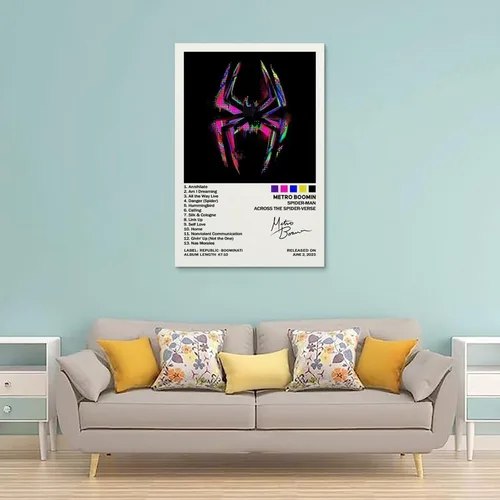 Miniatura 2 de EASSL Póster de Spider-M con texto en inglés "Across The Spider-Verse" (16 x 24 pulgadas)