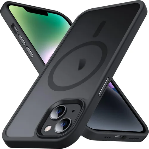 Miniatura 30 de Anqrp Funda magnética a prueba de golpes para iPhone 11, [compatible con MagSafe] [probada contra caídas de grado militar] Funda delgada de silicona