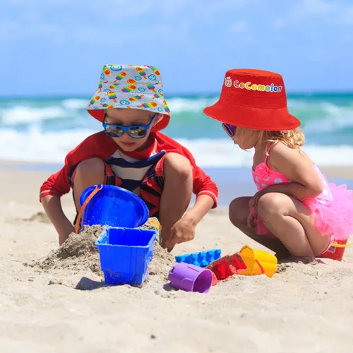 Miniatura 5 de Cocomelon Bucket Hat, Reversible Sun Hat for Toddler Boys & Girls, Multicolored Summer Baby Hat Featuring Cocomelon