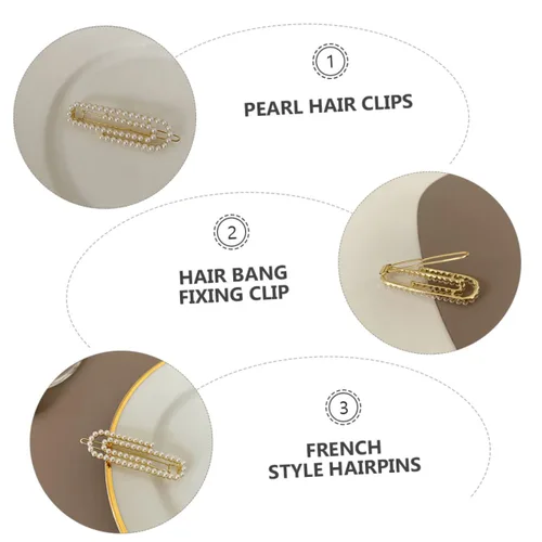 Miniatura 2 de Beavorty 2 pinzas para el cabello, pinzas de metal para el cabello, broches de metal con diamantes de imitación para mujer, pasadores de flores