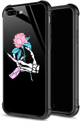 Miniatura 22 de ZHEGAILIAN Funda para iPhone 7/8 Plus, protección de grado militar, esquinas a prueba de golpes, funda antiarañazos para iPhone 7/8 Plus, girasol
